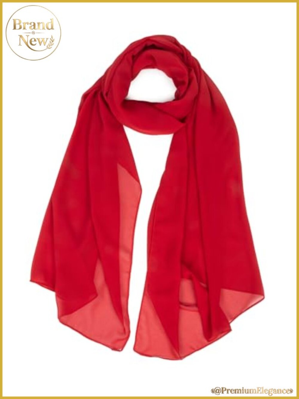 Women Chiffon Scarf Lightweight Sheer Shawl Wrap Soft Polyester Fashion